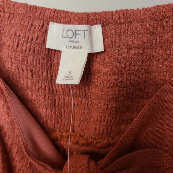 NWT LOFT Bow-Front Linen Blend Sundress – Terracotta Size Small - Picture 4 of 7
